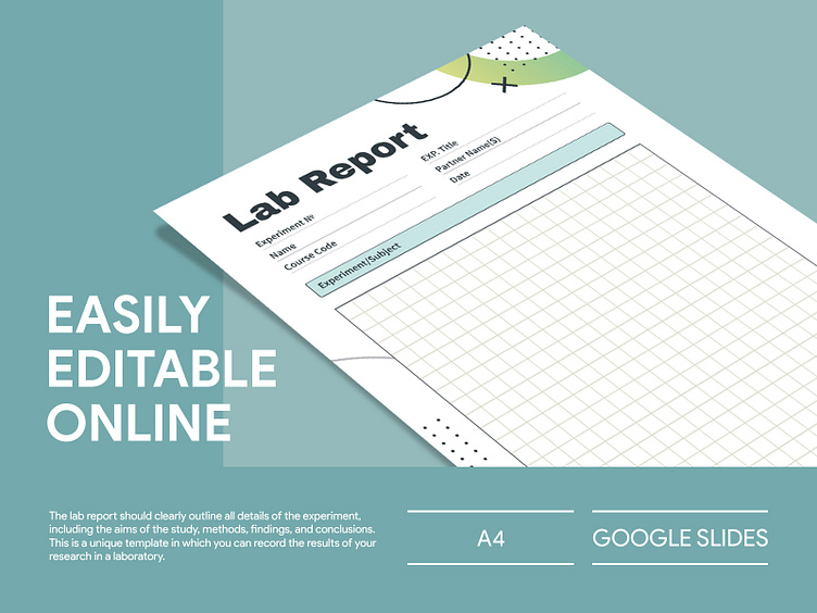 Formal Lab Report Free Google Docs Template by Free Google Docs