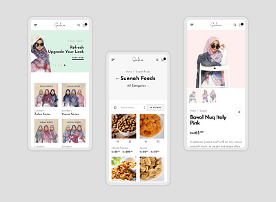 Suchee Ecommerce Mobile View ecommerce ui web