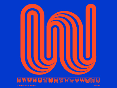 36 Days of Type / W 36daysoftype adobe design illustration illustrator lettering logo typography vector