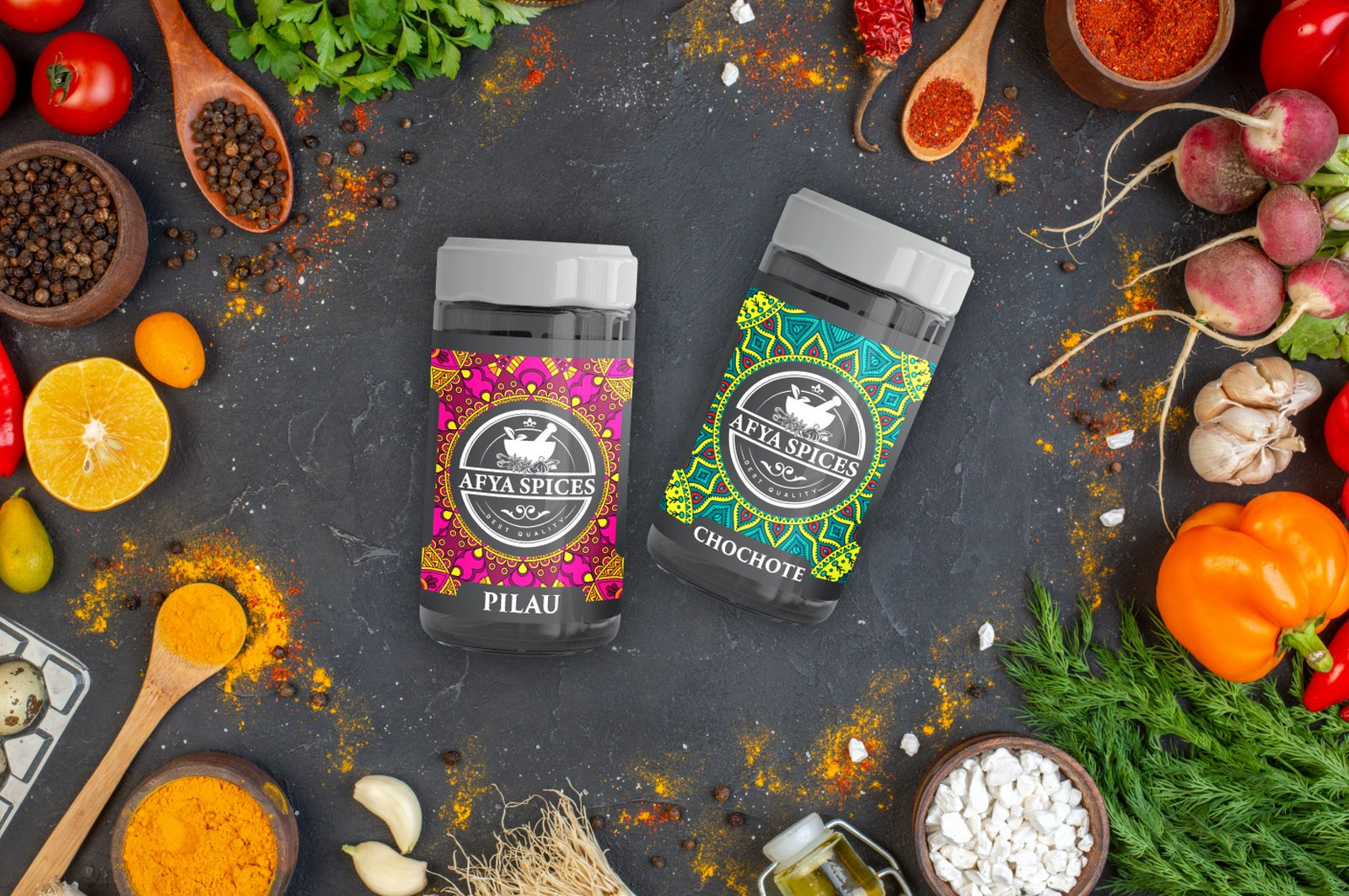 Afya Spices Label Design By Ramees Ra On Dribbble