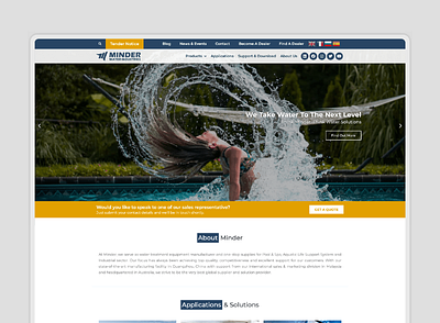 Minder Water Industries Website