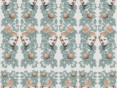 Mural Pattern digital illustration digital painting lifestyle illustration mural art photoshop illustration