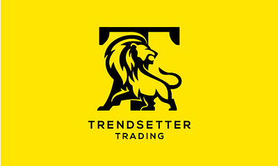 T + Lion branding creative design flat icon illustration illustrator logo ui vector