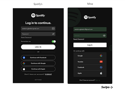 Spotify Redesign app design logo mobile app ui uiux web design