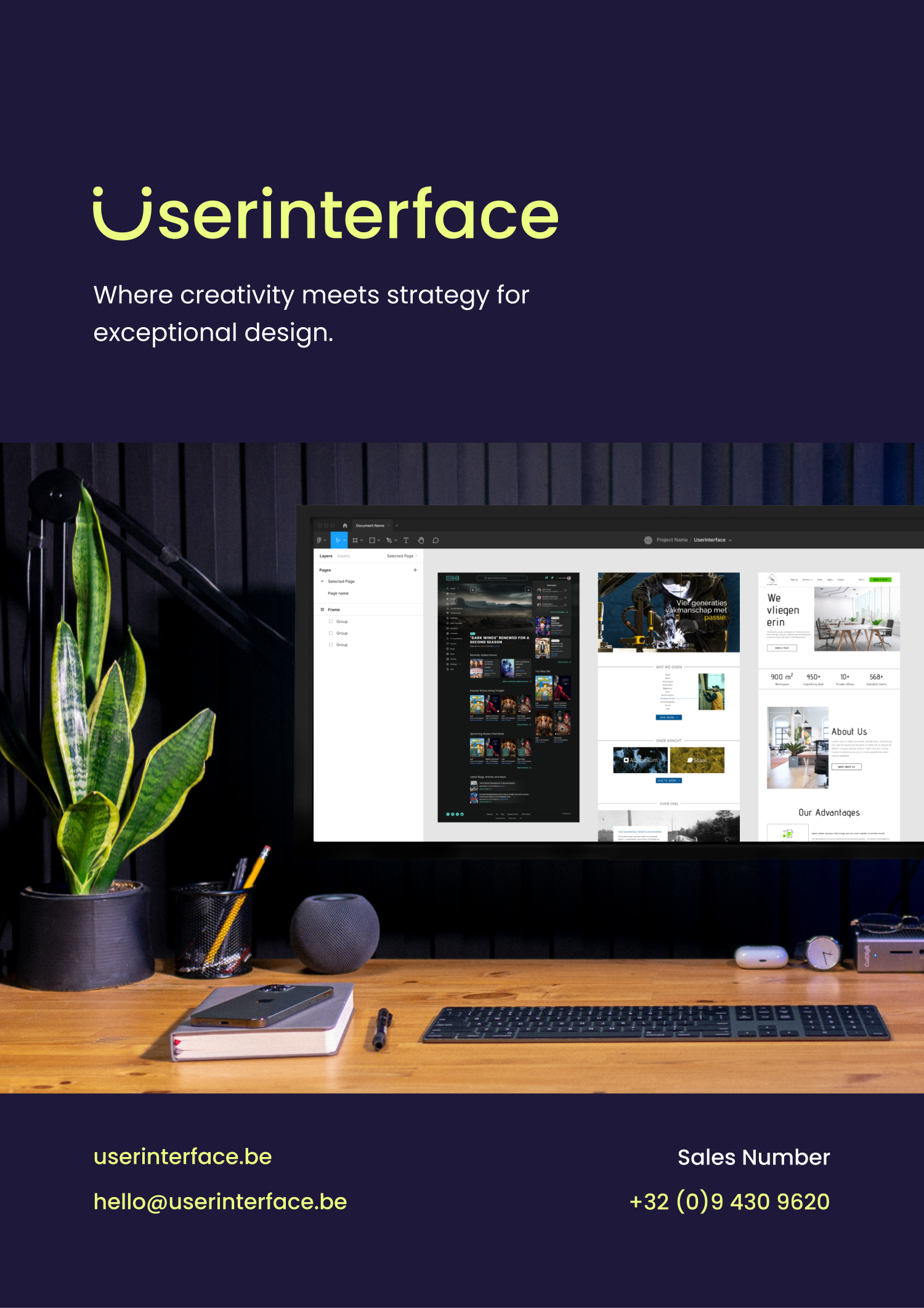 Promo for userinterface.be animation branding design motion graphics