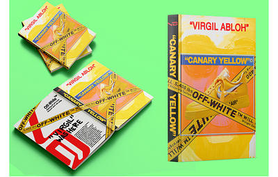 "CANARY YELLOW" Book Cover Design inspired by works of Virgil book design books branding cover design design editorial graphic design illustration sneakers typography