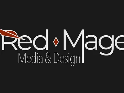 Red Mage Media & Design branding graphic design logo wordmark