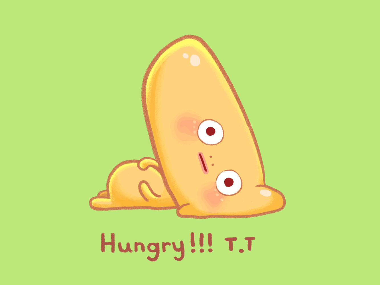 Hungry!!! T.T animation characterdesign cute design flat food fried fried rice funny illustration indonesia logo minimal nasgor rice seed starve tasty traditional vector