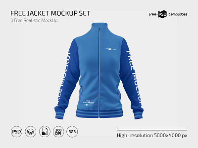 Free Jacket Mockup apparel free freebie jacket mockup mockups photoshop psd template templates