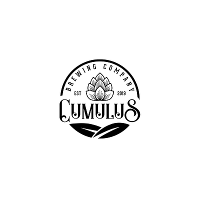 Cumulus Brewing brewing logo rustic
