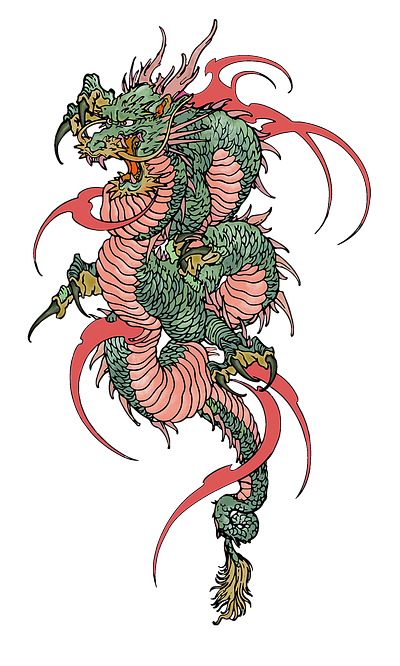 Dragon graphic design logo