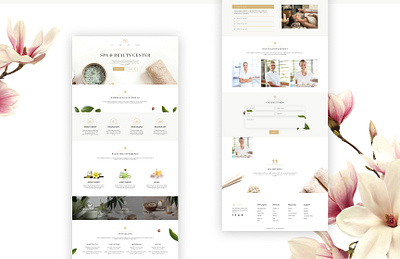 Spa Website Landing page app branding design graphic design illustration logo product typography ui ux vector