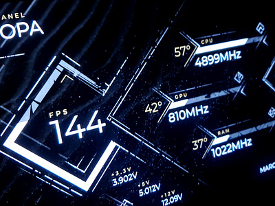 Europa - AIDA64 Sensor Panel aida64 angles hud interface sensor panel sensorpanel sensors ui