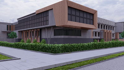 Rising Stars Middle School: Where Leaders are Made 3d 3d architectural visualization 3d floor plans 3d modeling 3d rendering services architectural rendering architectural visualization building rendering exterior rendering photorealistic rendering visualization studio