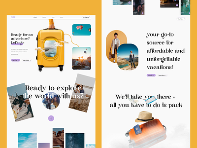 Fade - Travel Agency Website agency website booking branding business website design journey landing page site tour tour guide tourism travel travel agency travel website travelling ui ui ux ux web design webdesign
