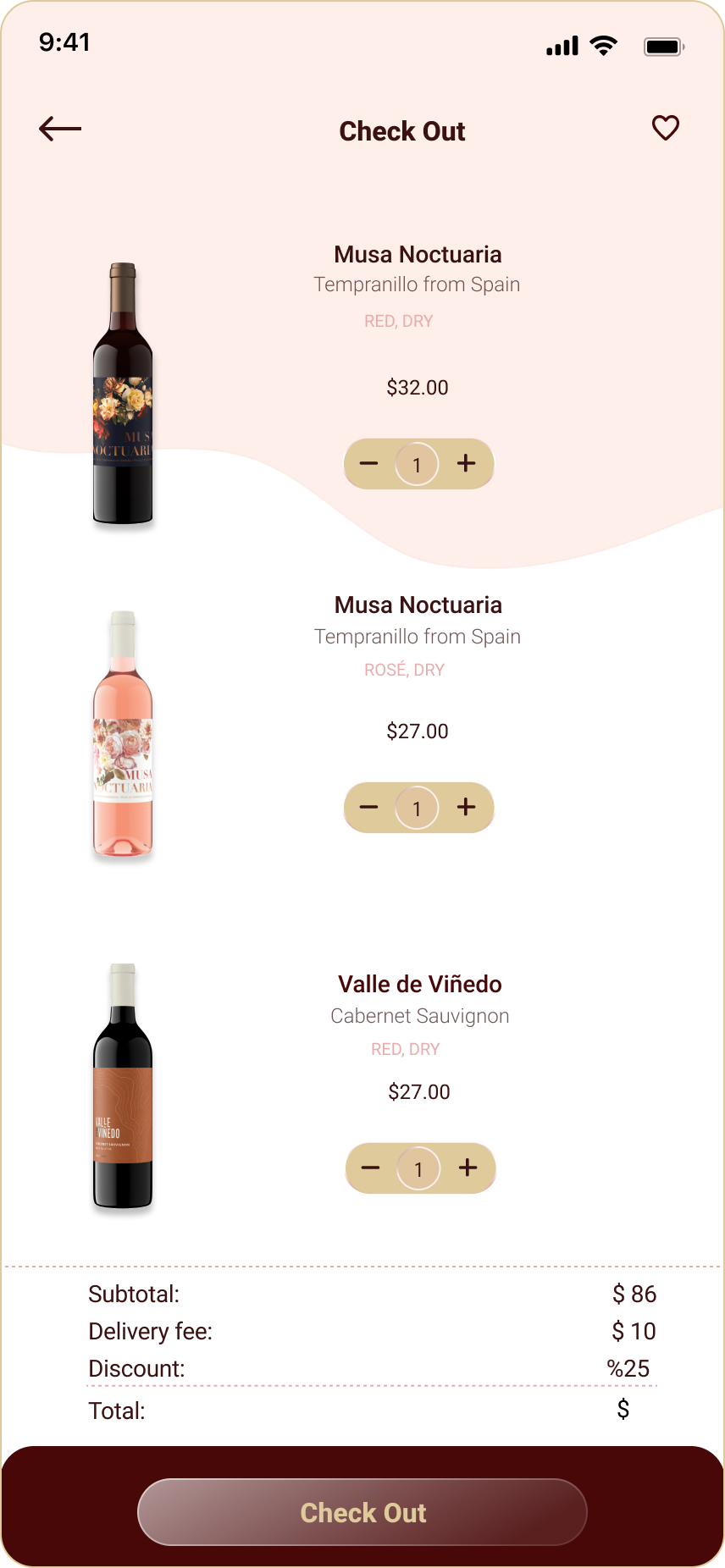 Wine App Design/App by Mina on Dribbble