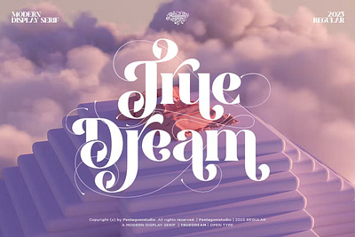 True Dream | Stylistic Display Font calligraphy display display font font font family fonts hand lettering handlettering lettering logo sans serif sans serif font sans serif typeface script serif serif font type typedesign typeface typography