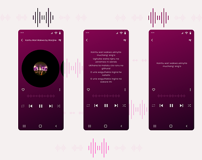 Daily UI Day 009- Music Player ui ux