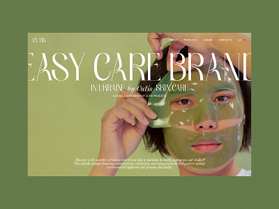 Skincare brand concept | Hero page beauty concept cosmetics design hero page skincare ui uiux ux web web design