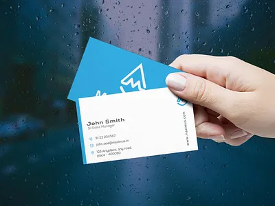 Business Card blue brand brand design branding business card graphic design visiting card