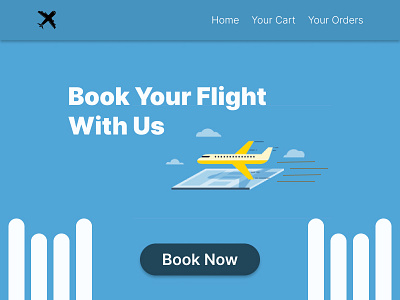 Flight Booking Website - Webpage Design, Landing Page Design banner blue brand design branding dashboard e commerce figma flyer graphicdesign illustration instagram landing page landingpage minimalist modern startup ui ux web web design webdesign