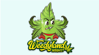 Weedyland Market animation branding cartoon character design graphic design illustration logo vector