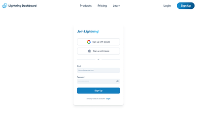 Pricing Page create account join page pricing sign in sign in with sign up ui