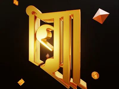 Tisa logo Animation 3d 3dmodeling animation art gold icon logo motion graphics newari tisa web