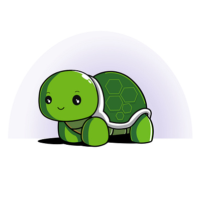 Cartoon Turtle graphic design illustration vector