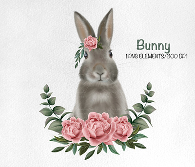 Bunny bunny bunny easter illustration еaster еgg easter сlipart