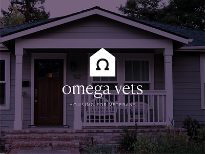 Omega Vets branding graphic design greek housing logo nonprofit omega typography veterans vets