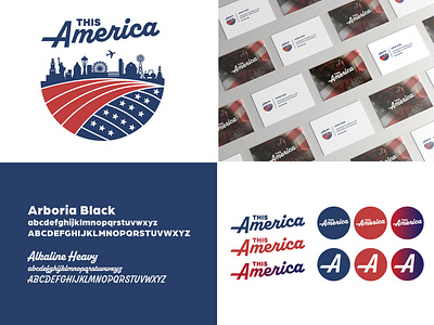 This America Brand Identity branding design graphic design illustration logo typography vector