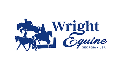 Wright Equine branding design equestrian graphic design horses illustration logo typography vector