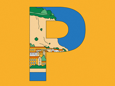 P is for Palermo city illustration colorful colourful design digital art editorial illustration graphic design illustration spot illustration visual design