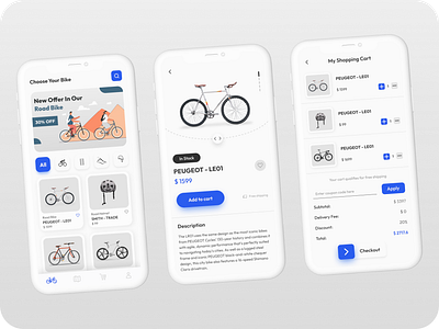 Online Bike Shopping App android ui mobile app app app design application design design mobile app ui online shopping app product ui design shopping app ui ui design uiux design visual design