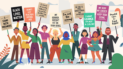 DIVERSITY@WORK 2d character design character illustration characters development colorful design diversity equality gender identity illustration representation vector art vector illustration woke work