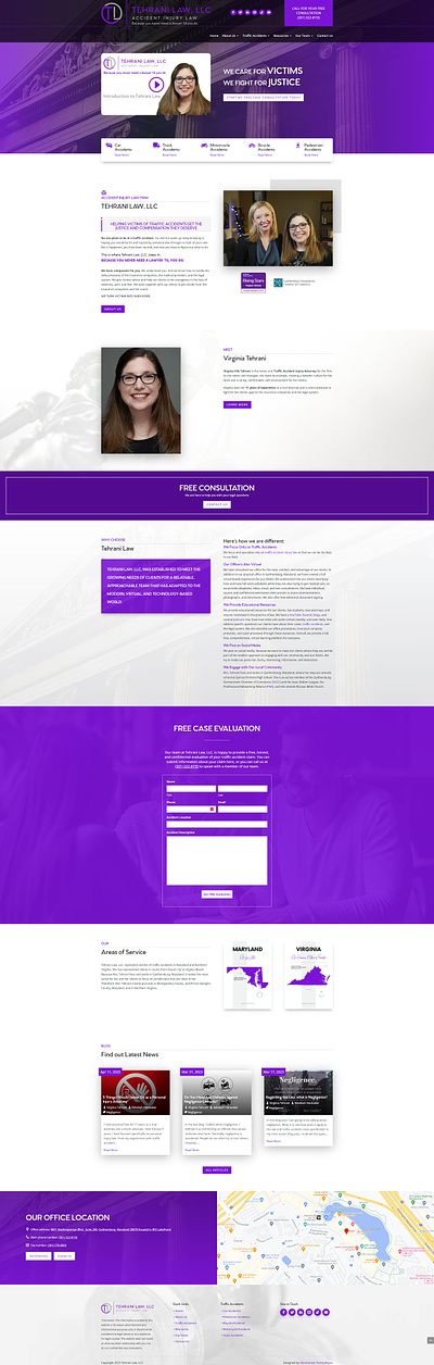 Tehrani Law, LLC design website design wordpress