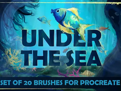 Under The Sea: Procreate Brushes adobe draw apple pencil concept art digital art digital drawing digital illustration digital painting digitalart graphic design illustration art ipad ipad pro ipad pro art ipadpro painting pro create procreate procreate app procreate brush set procreate brushes