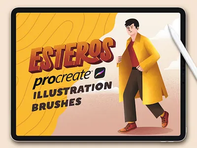 ESTEROS - Procreate Illustration Brushes adobe draw apple pencil concept art digital art digital drawing digital illustration digital painting digitalart illustration art ipad ipad pro ipad pro art ipadpro painting pro create procreate procreate app procreate brush set procreate brushes