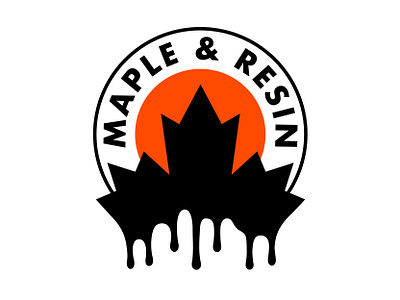 Maple and Resin branding illustration logo logo design skateboarding