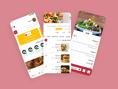 Food delivery App 3d branding graphic design ui