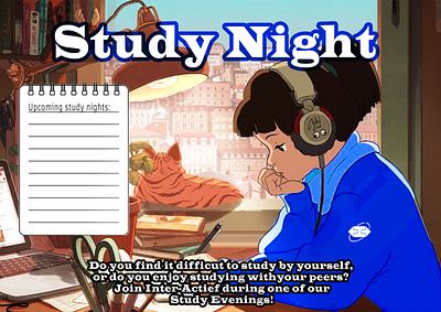 Study Night Poster