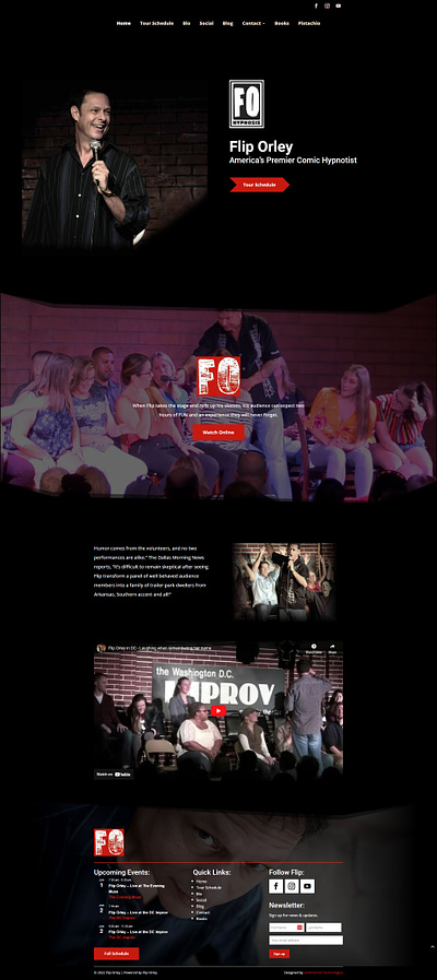 Flip Orley - America’s Premier Comic Hypnotist design website design wordpress