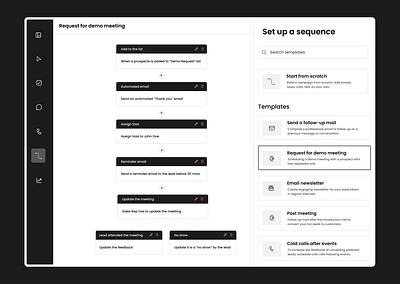 Sequence Dashboard campaign campaign dashboard campaign flow saas saas campaign saas ui sequence saas ui ui saas web app web app design