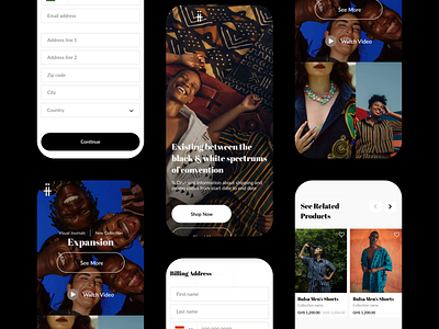 Threaded Tribes Project animation branding design ecommerce ghana ui ux website