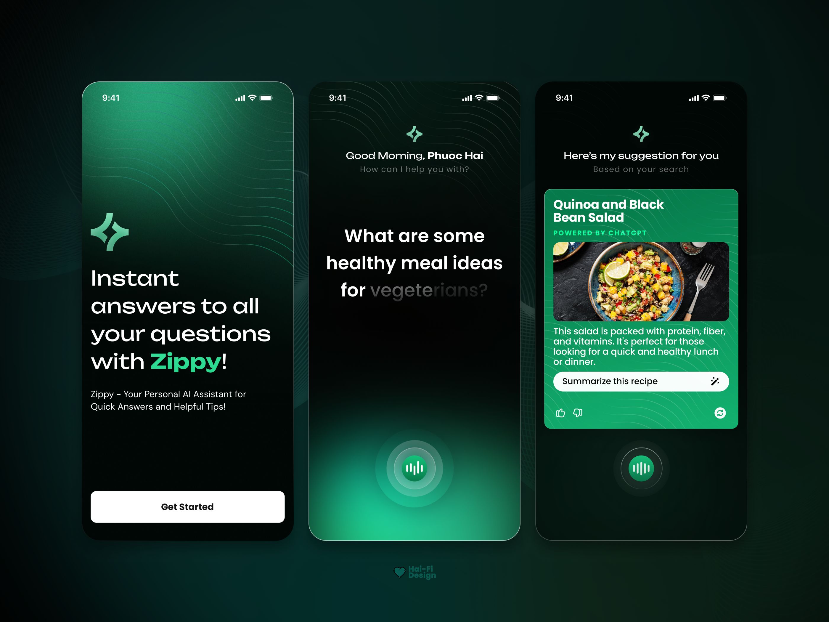 ChatGPT - Zippy Assistant Mobile App Exploration animation design discover logo mobile product design tech ui ui ux ux
