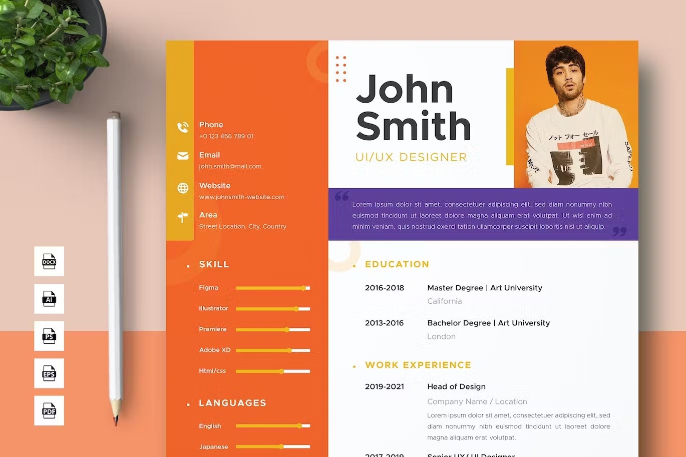 Creative CV Resume Template clean cover letter creative resume curriculum vitae cv cv design cv template free cv free cv template free resume minimal resume modern cv modern resume professional resume resume resume clean resume cv resume design resume template