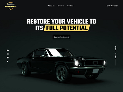 Vehicle Restoration Website Design