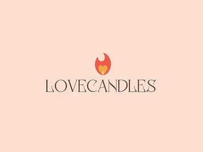 Lovecandles - Logo animation 2d 2d animation advertising for stories after effect animation candles custom animation design flat illustration logo logo animation motion graphics