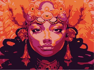 Aztec Goddess adobe illustrator draw illustration vector art